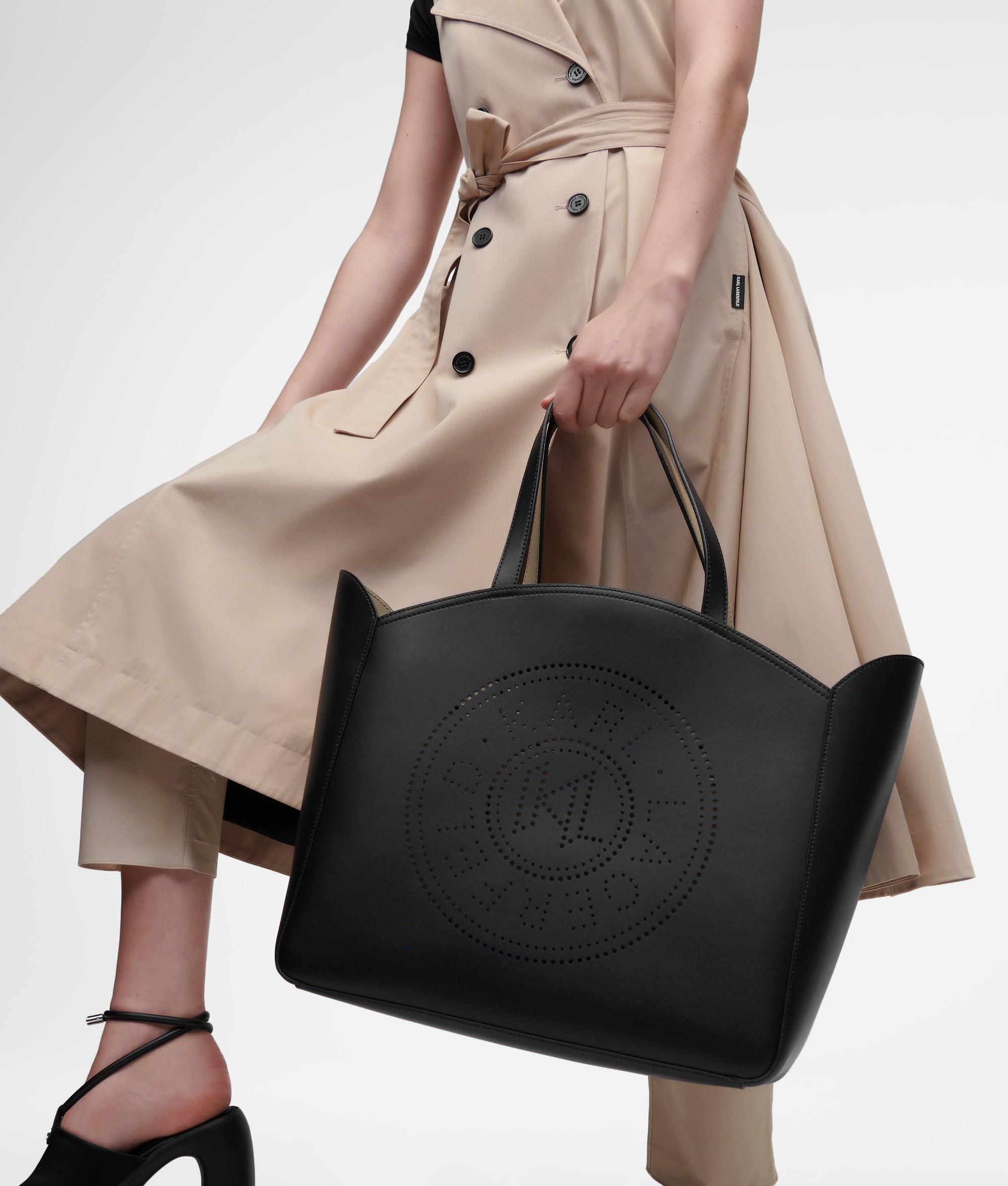 K/CIRCLE LARGE PERFORATED TOTE BAG - Image 2