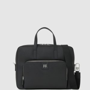 K/Monogram leather briefcase