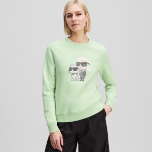 RHINESTONE IKON KARL & CHOUPETTE SWEATSHIRT