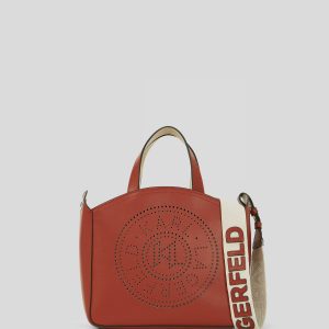 K/CIRCLE PERFORATED SMALL TOTE BAG