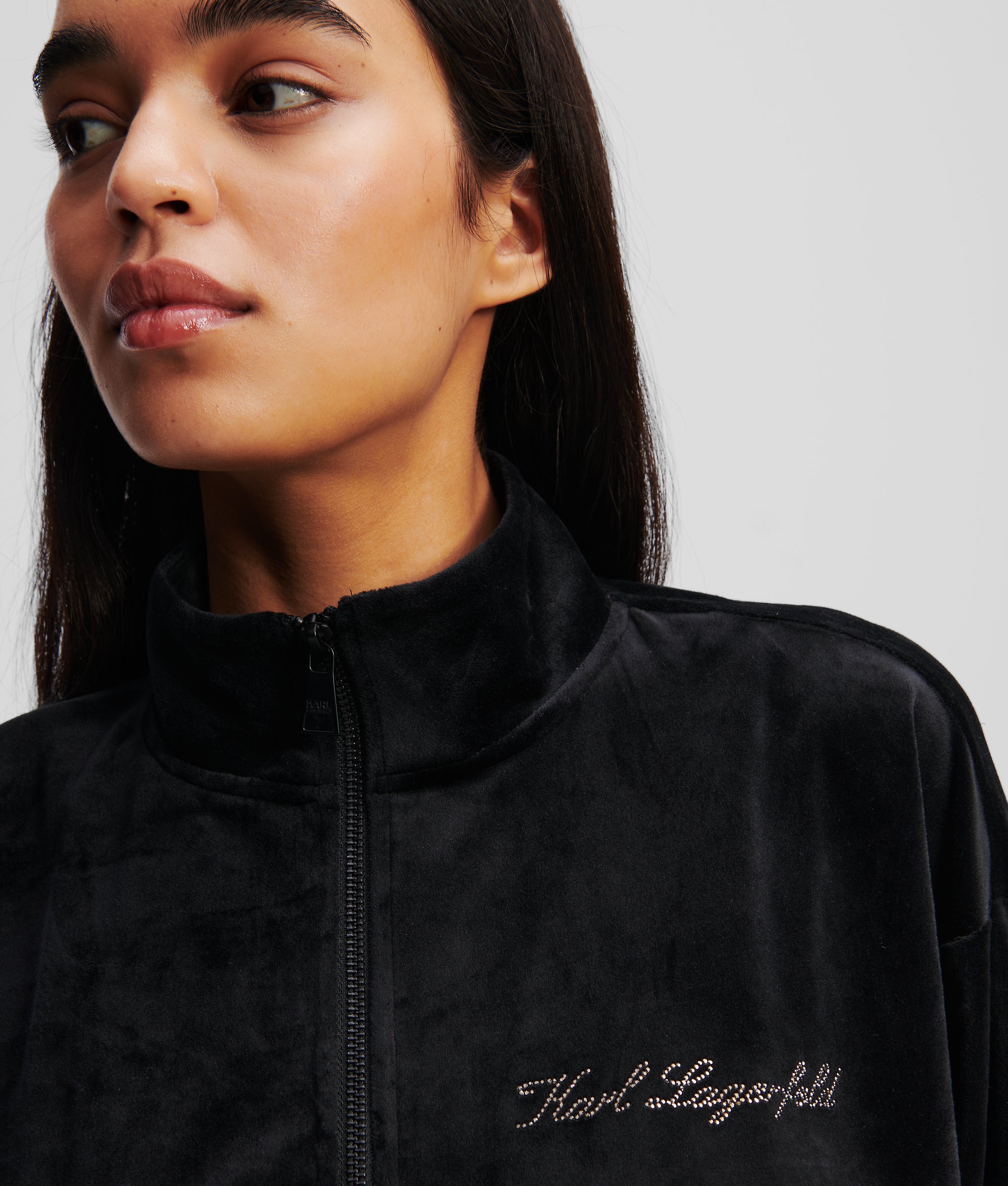 HOTEL KARL VELOUR ZIP-UP SWEATSHIRT - Image 4