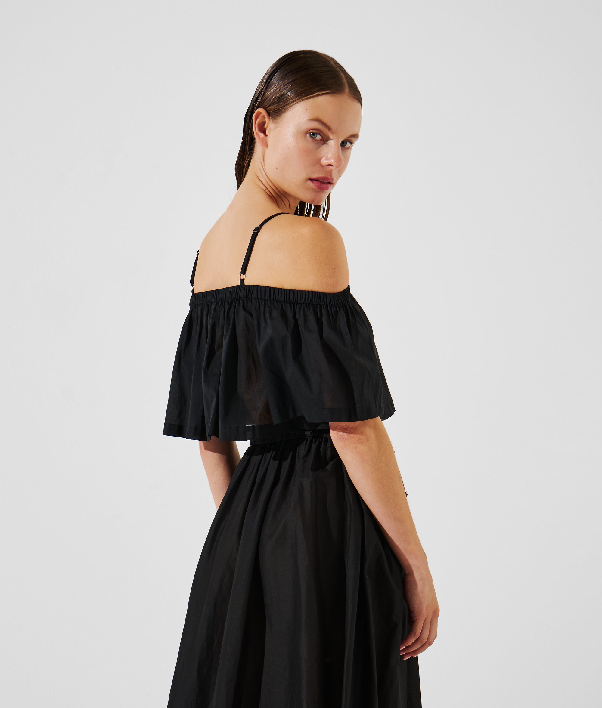 OFF-SHOULDER CROPPED BEACH TOP - Image 3