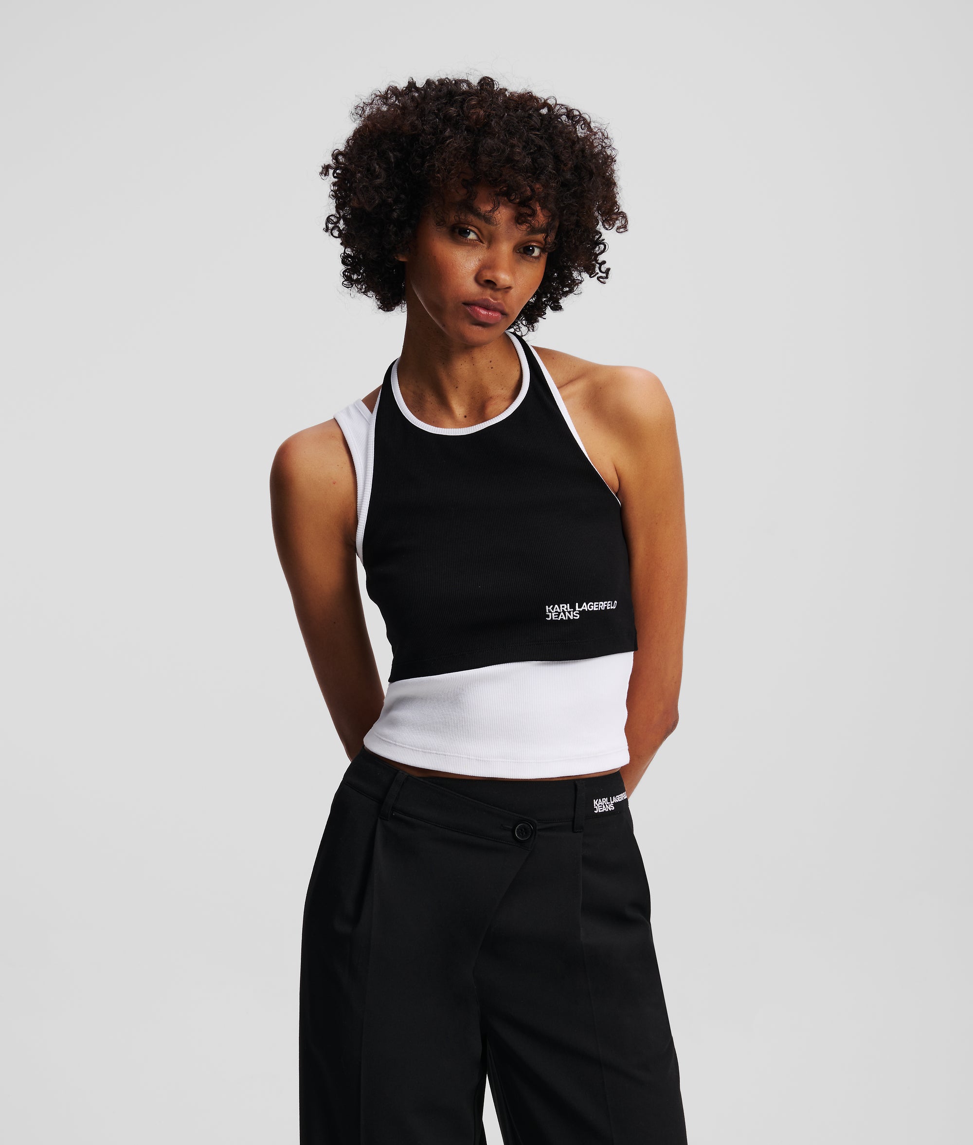 LAYERED RIBBED TANK TOP