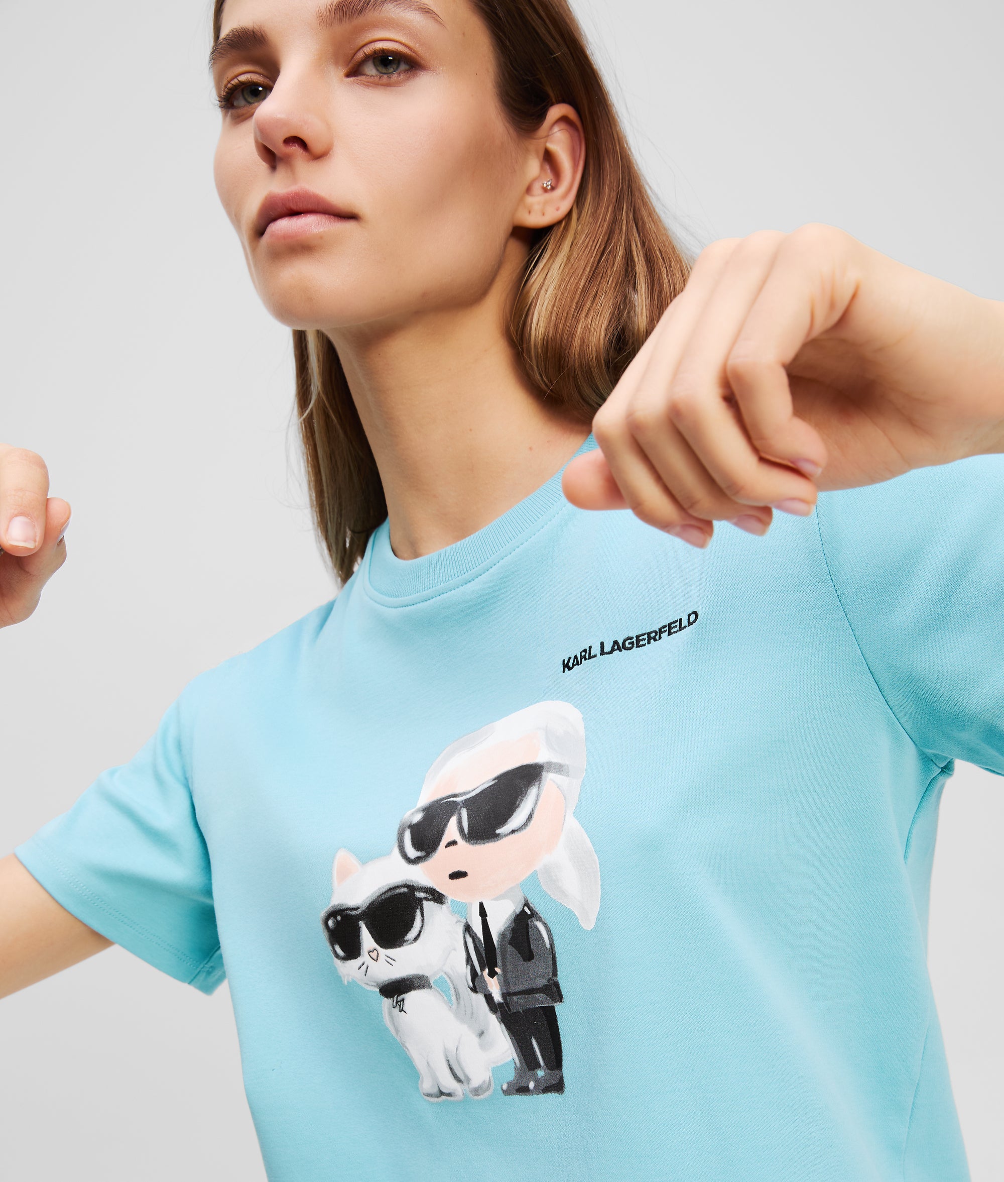 IKON KARL & CHOUPETTE AQUARELLE T-SHIRT - Image 3