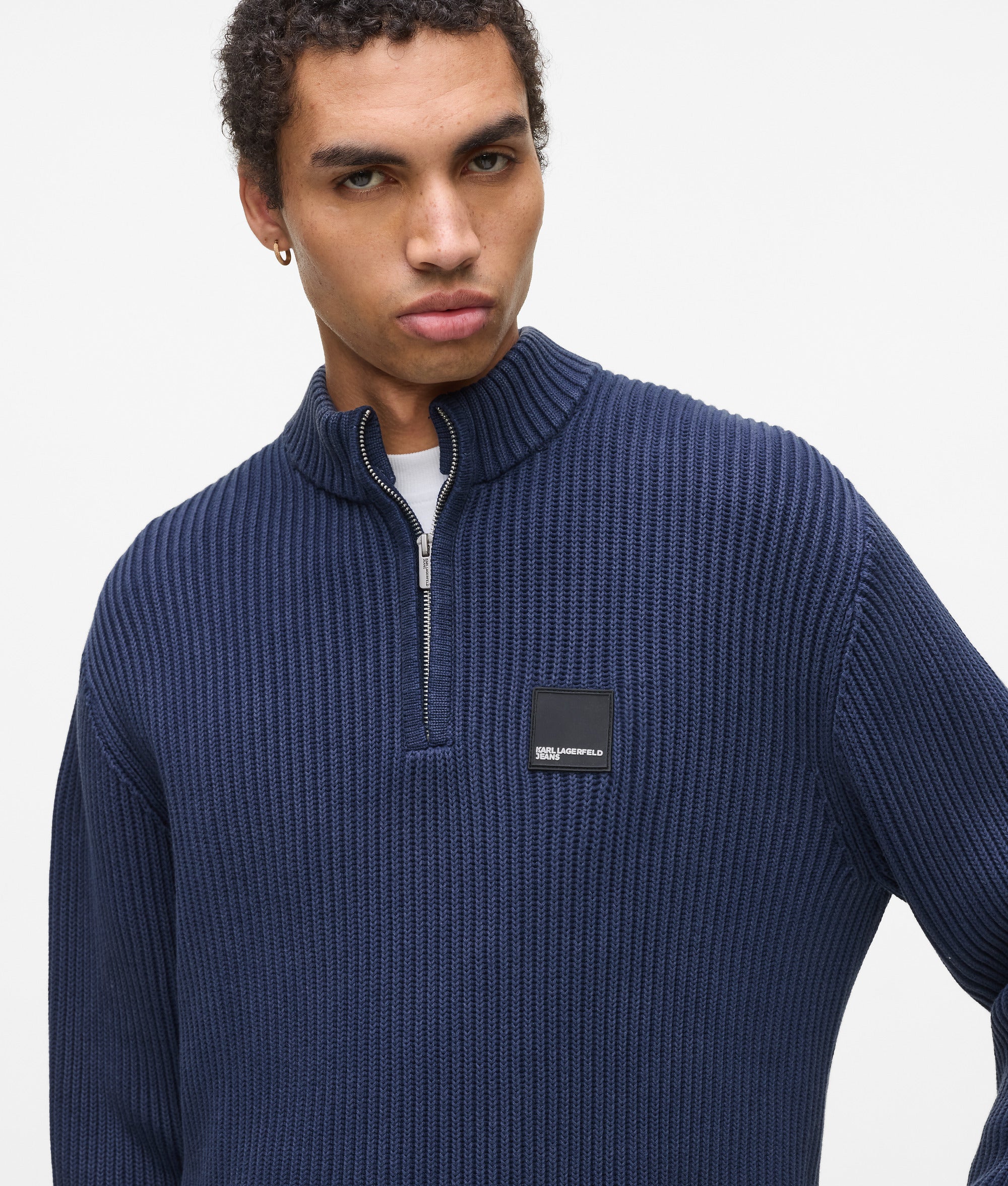 Relaxed half-zip sweater - Image 3