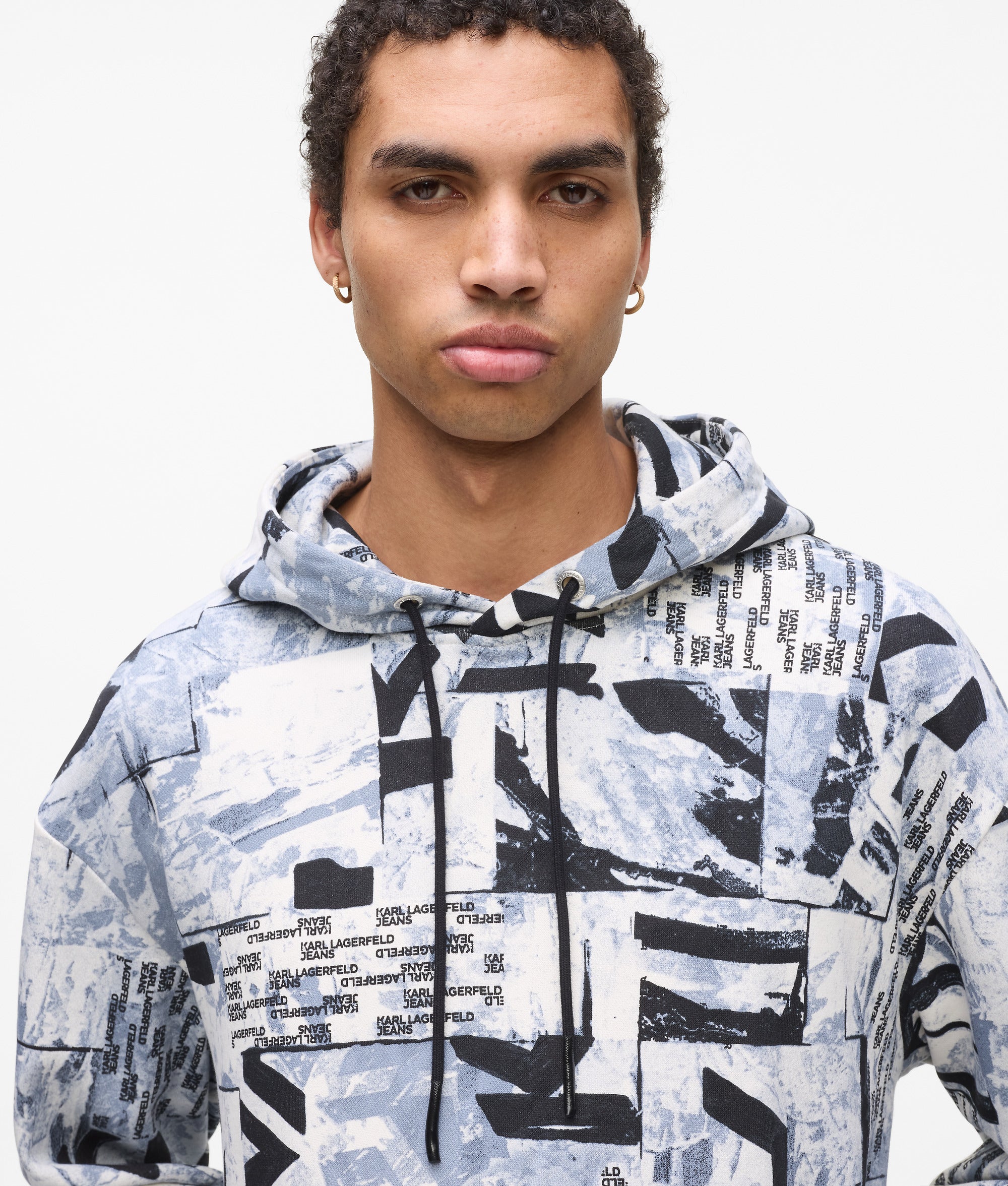 Relaxed all-over Monogram hoodie - Image 3