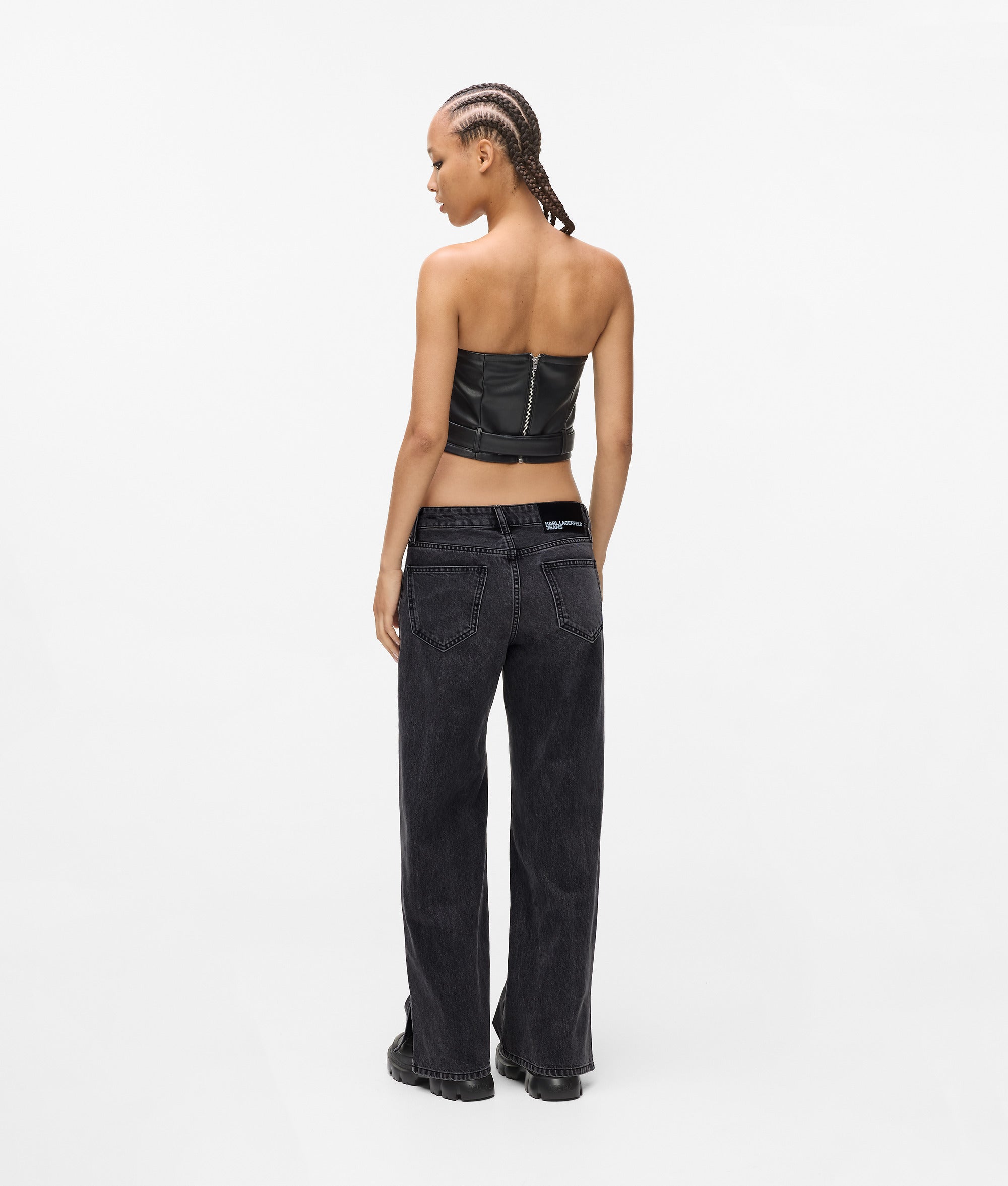 Low-rise wide leg jeans - Image 3
