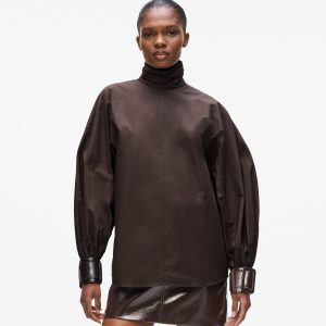 Balloon sleeve blouse