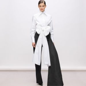 KL Studio bow detail shirt