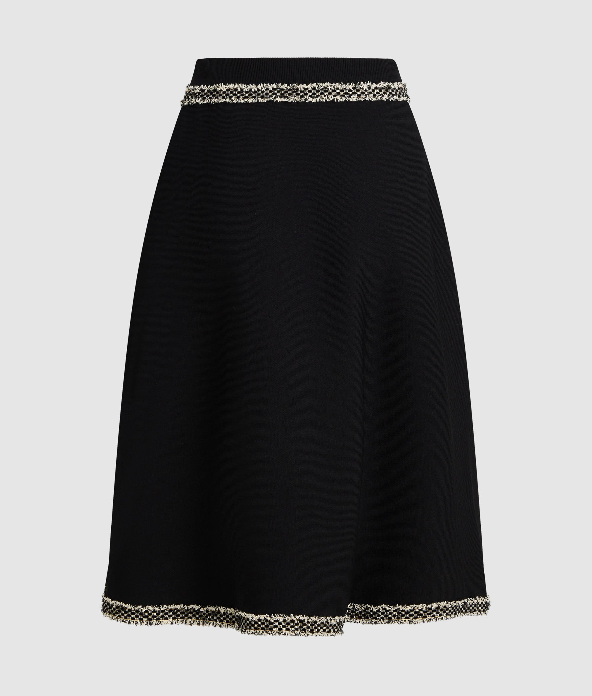 Boucl?? detail knit skirt - Image 6