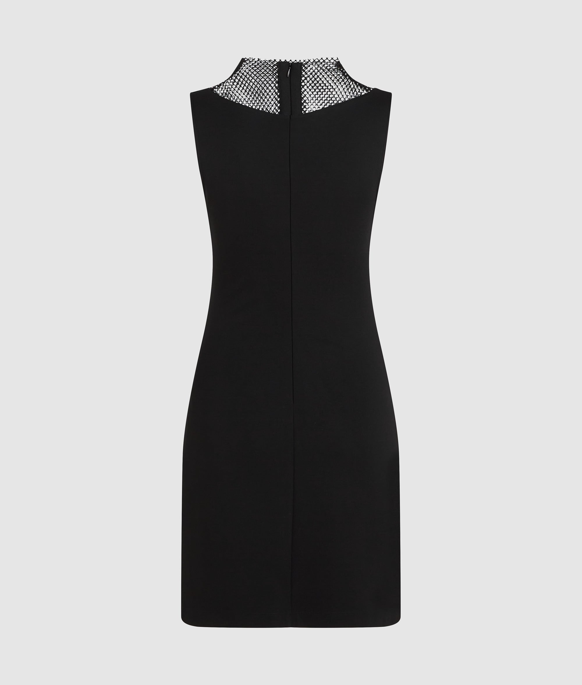 V-neck rhinestone mesh dress - Image 6
