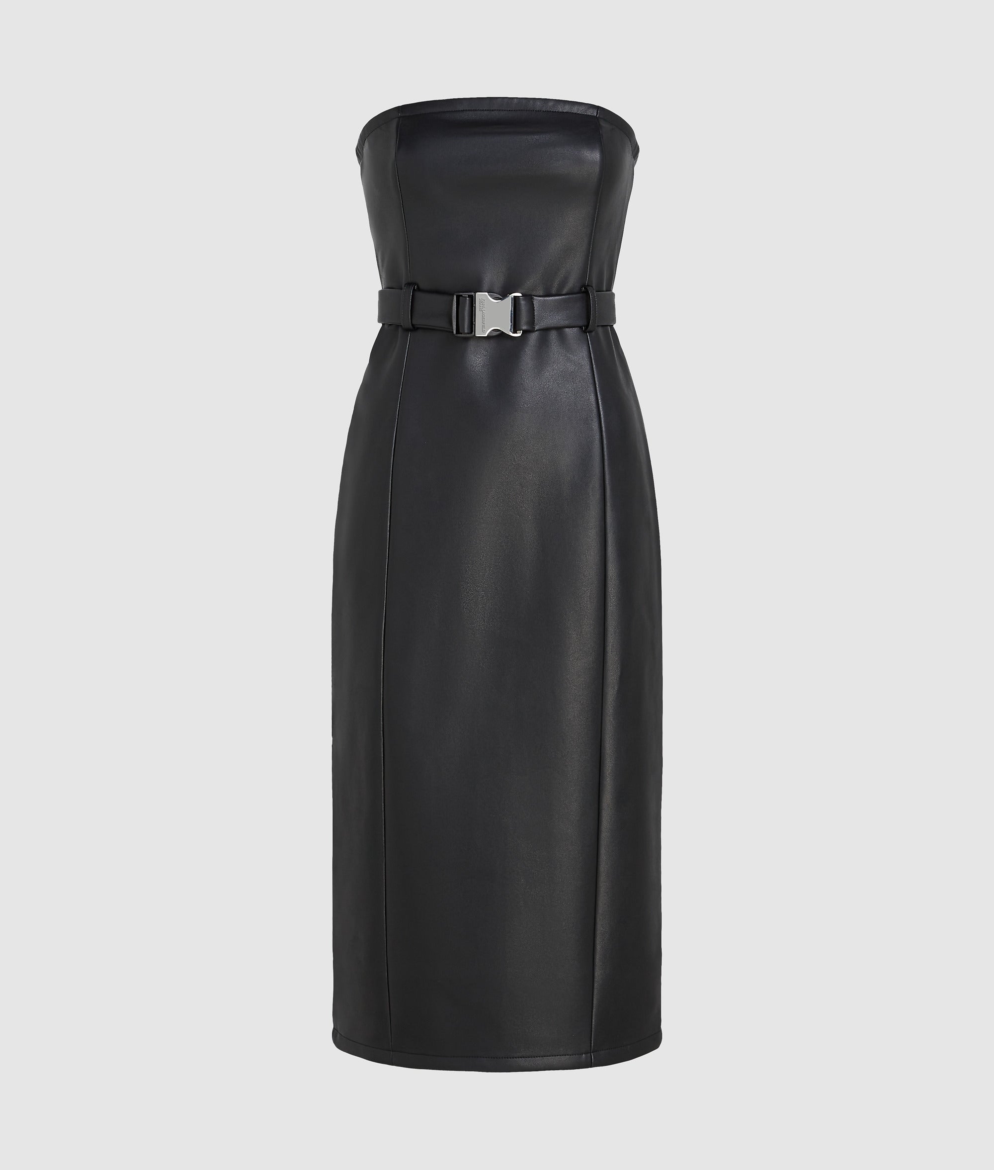 Faux-leather dress - Image 5