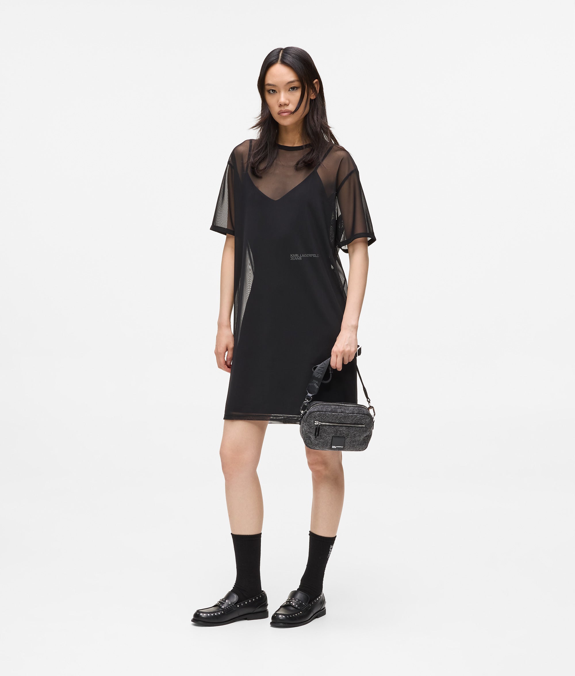 Mesh T-shirt dress - Image 4