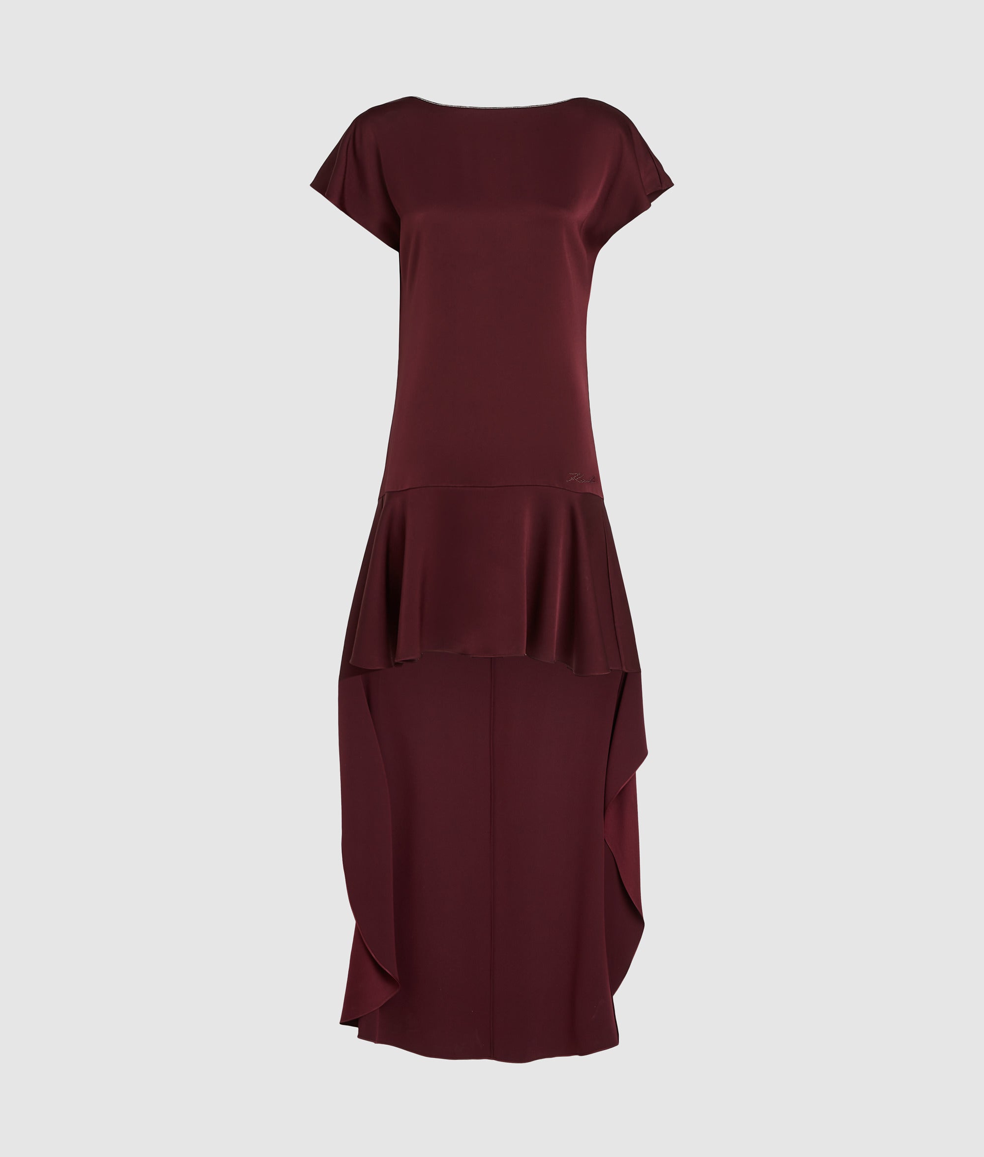 Satin open back dress - Image 5