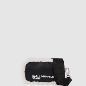 Shearling crossbody camera bag