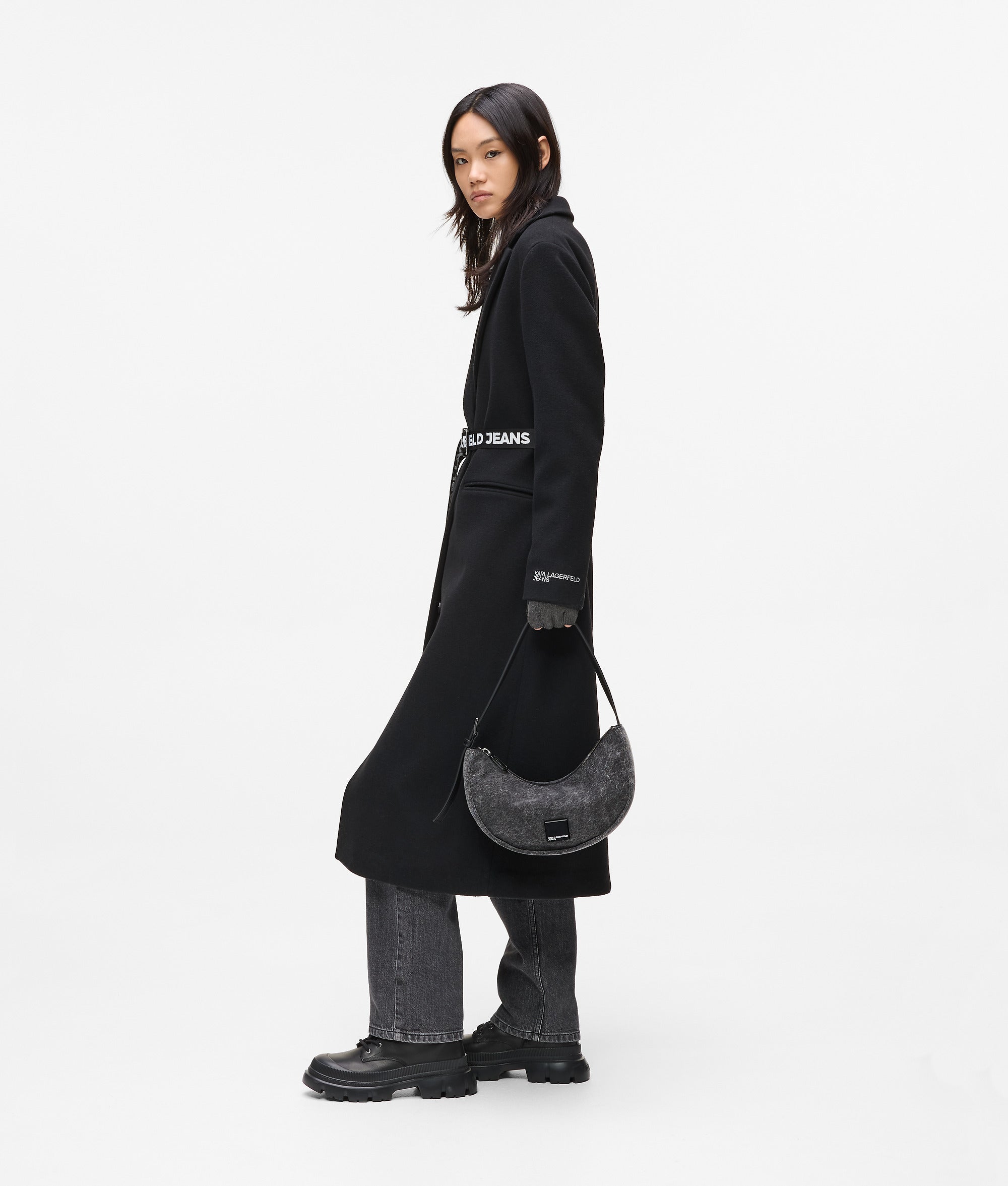 Denim moon shoulder bag - Image 2