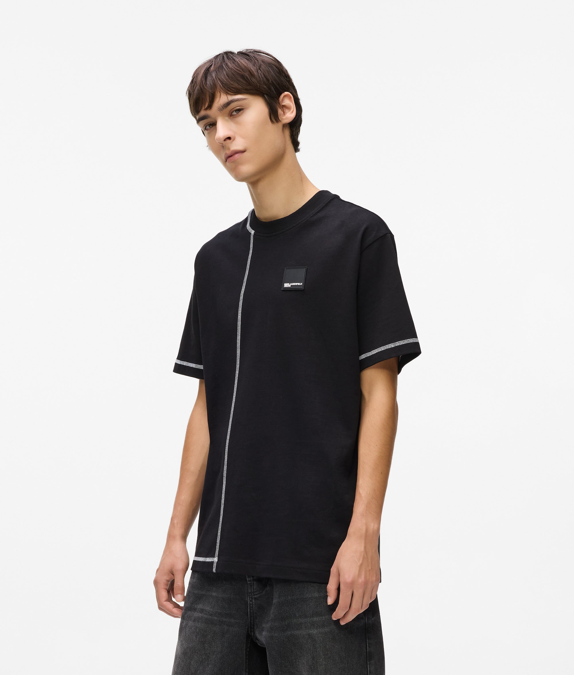 Contrast stitch T-shirt