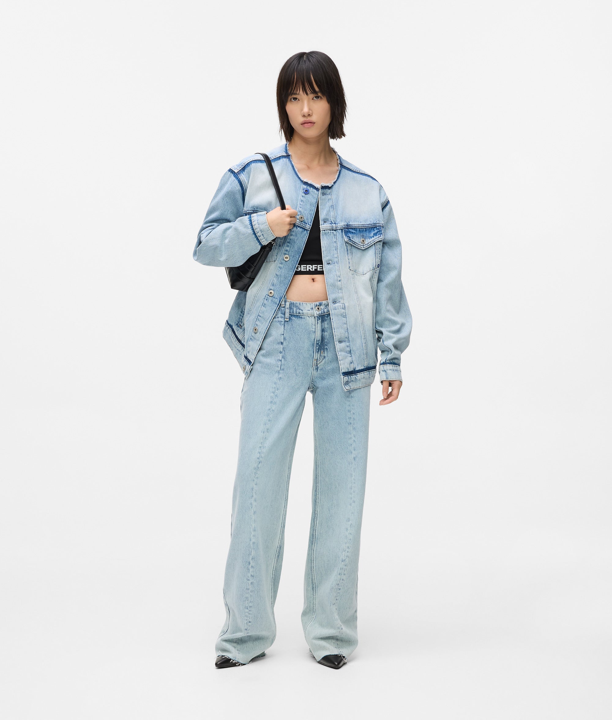 Seamed mid-rise relaxed jeans - Image 4