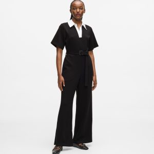 Signature collar jumpsuit