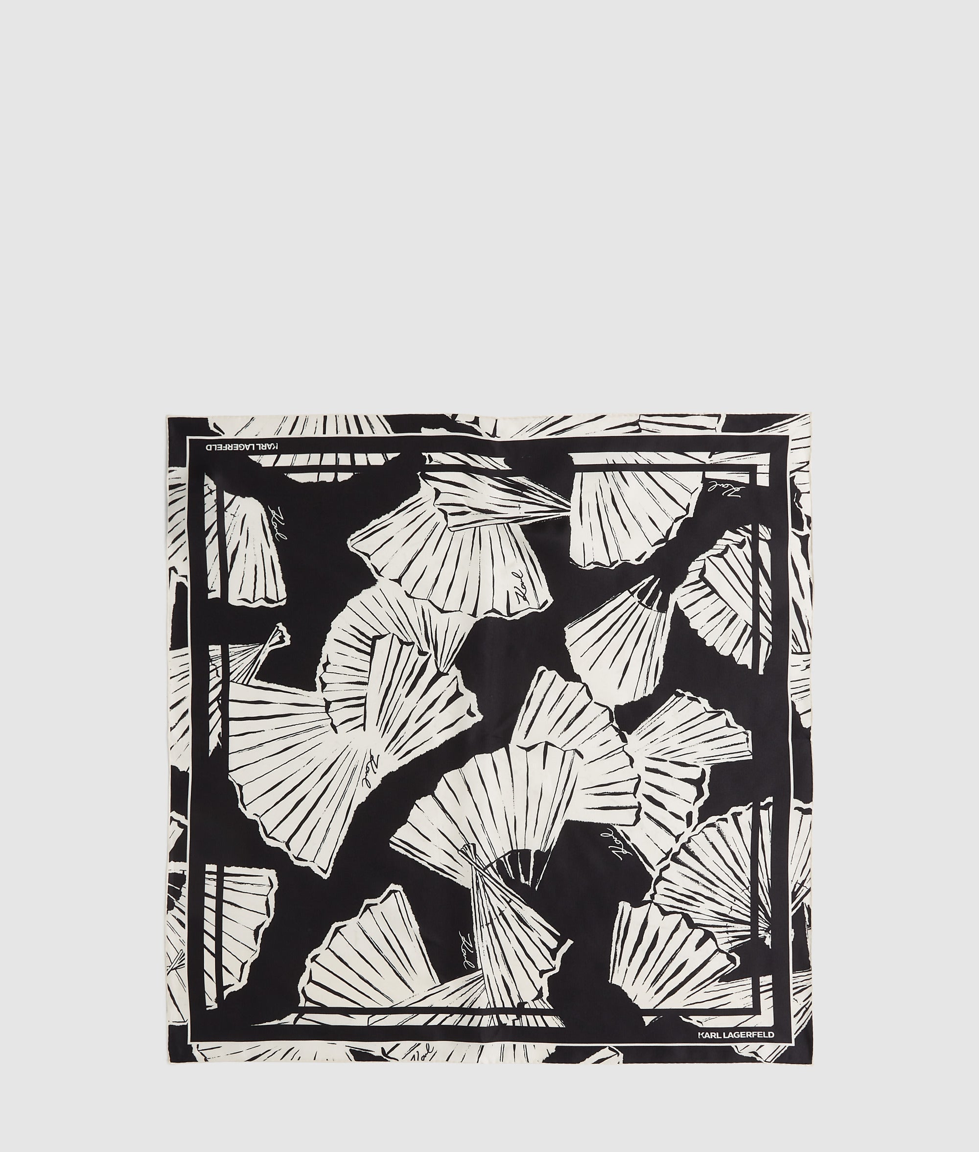 K/Signature small fan scarf