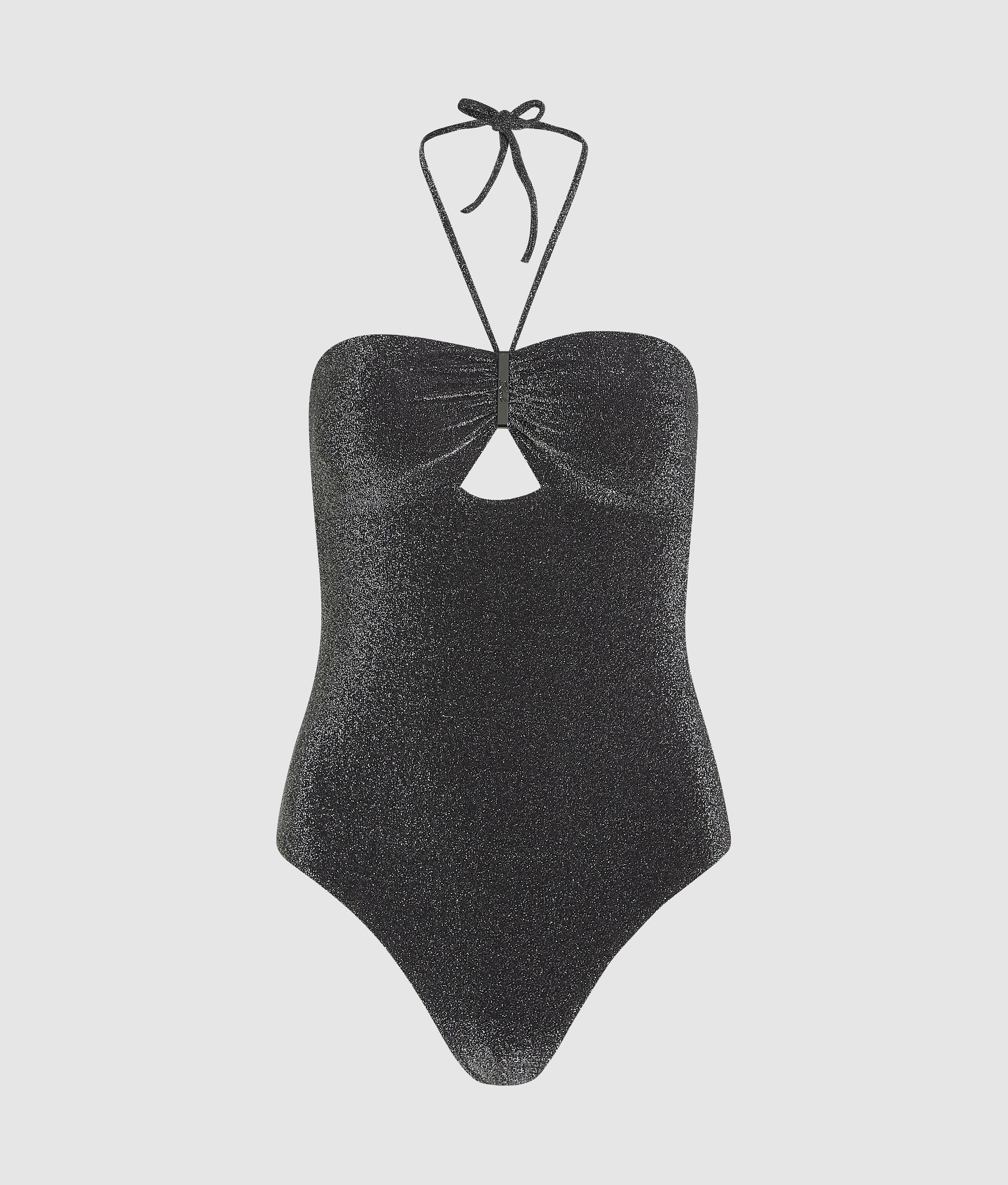 Metallic halterneck swimsuit - Image 5