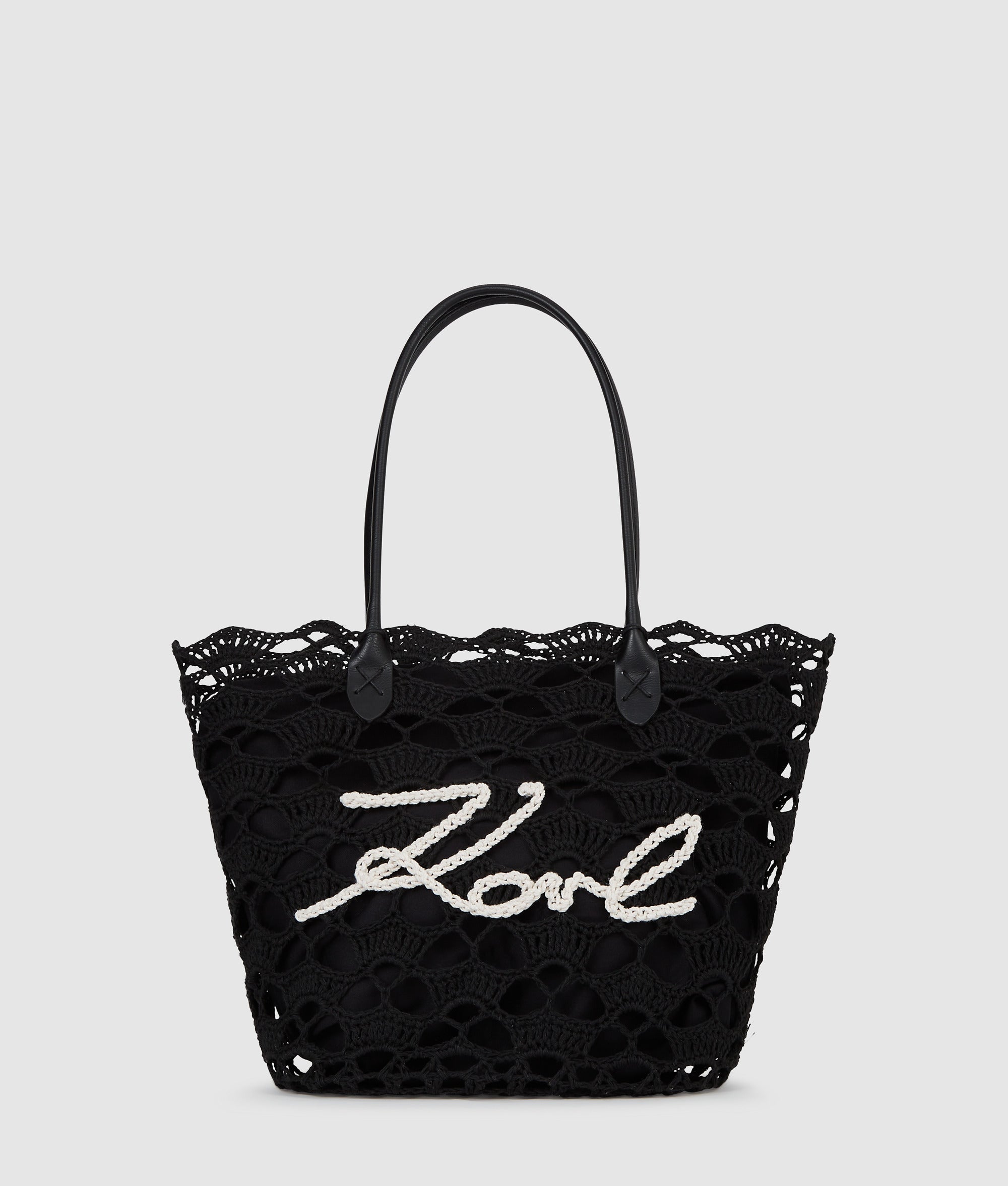 K/Signature fan beach bag