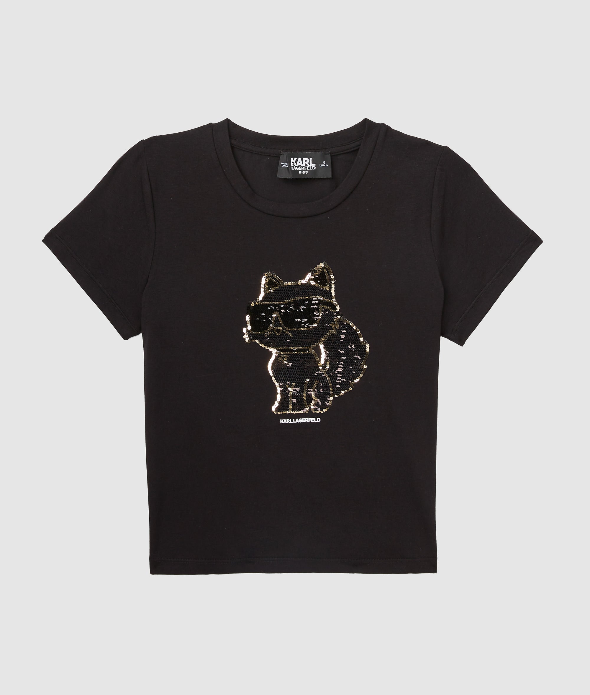 Girls sequin Ikon Choupette T-shirt