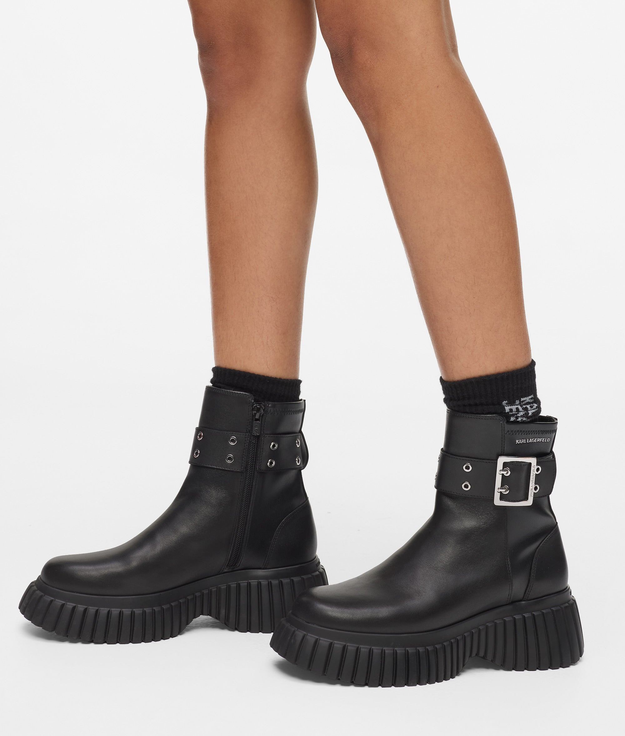 Kreeper mid-calf wedge boots - Image 2